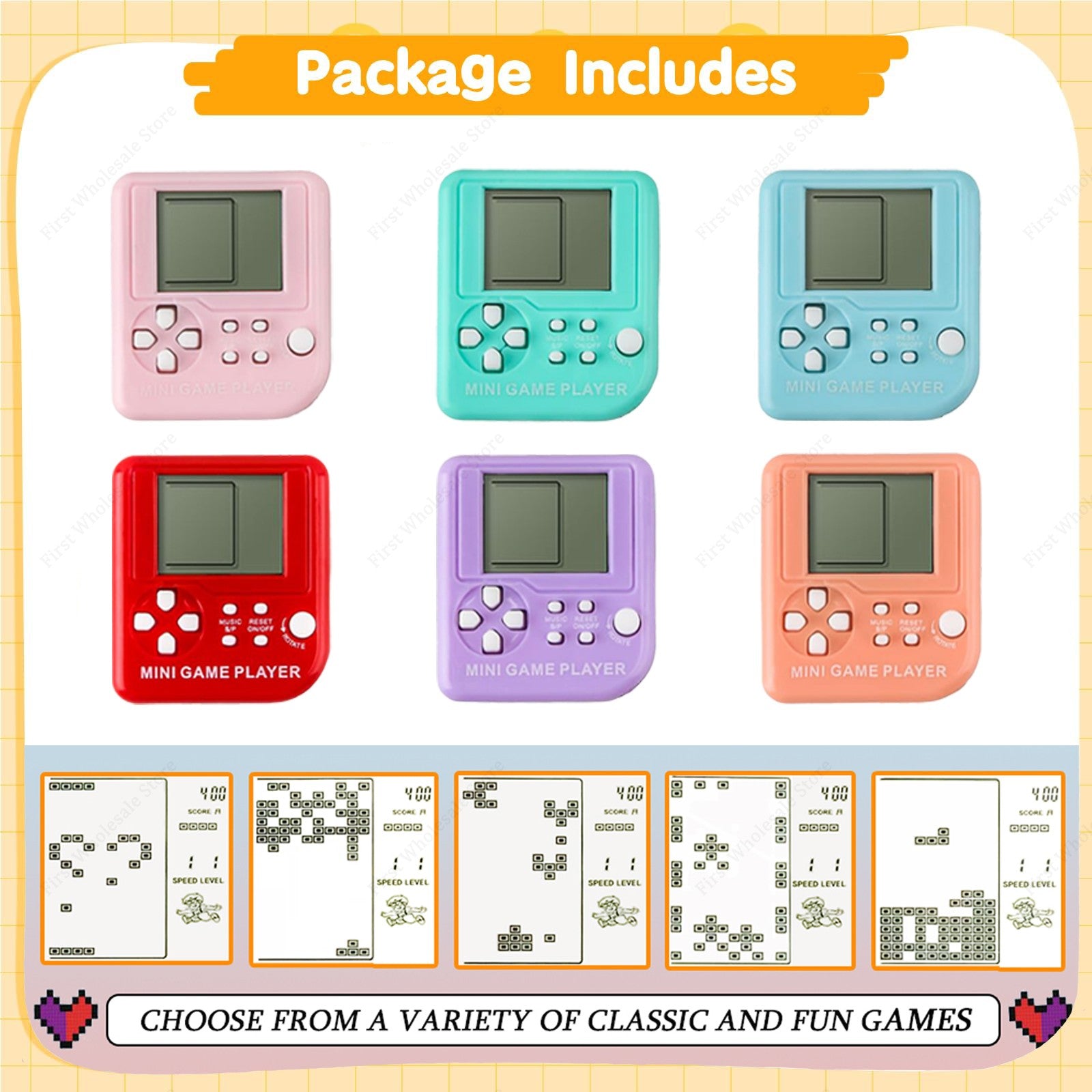 6-48Pcs Video Game Party Favors for Classic Game Console Keychain Birthday Joypad Souvenir School Valentine Gifts