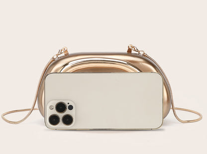 2025 Fashion Women Luxury Evening Banquet Clutch Bag Bride Metal Shoulder Wedding Purse Party Crossbody Day Closure Box Handbag