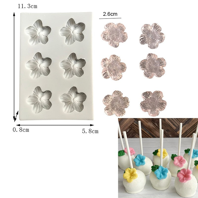Mini Bows Silicone Fondant Molds Bowknot Candy Chocolate Cake Pop Accessories Cakepop Cupcake Topper Decorating Tools Kitchen