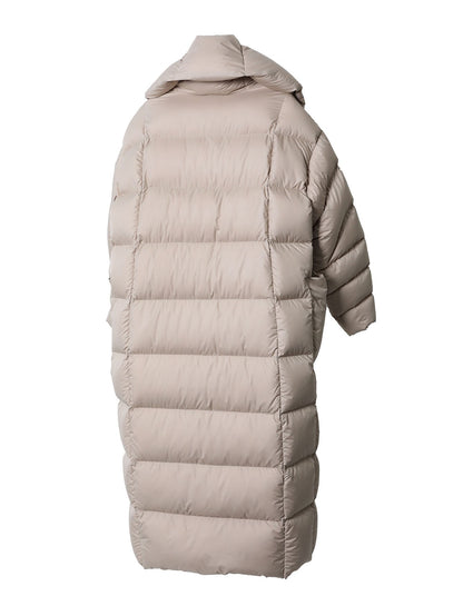 Super thick 400g filling White duck down Bread Coat Female Brand Winter Women's Extended Knee-Length Luxury down Jacket Warm