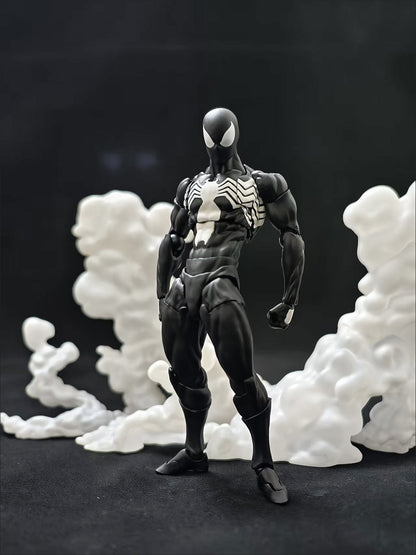 Hot Mess Toys Boneco de Ação do Homem-Aranha Preto Anime Aranha Terno Vermelho Preto Vizinho Simbionte Aranha Escarlate Cc Toys Brinquedo de Presente