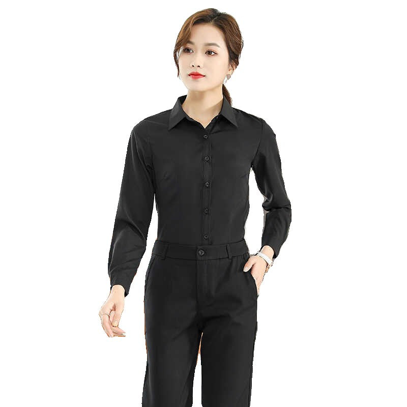 Formal Dress Women Shirt Long Sleeve Blouse New Black Shirt Women Tops 2024 Fashion Women Clothing Basic White Shirts OL Blouses