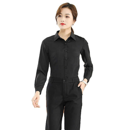 Formal Dress Women Shirt Long Sleeve Blouse New Black Shirt Women Tops 2024 Fashion Women Clothing Basic White Shirts OL Blouses