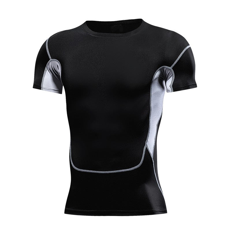 Men's Running Compression Tshirts Quick Dry Soccer Jersey Fitness Tight Sportswear Gym Sport Short Sleeve Shirt Breathable