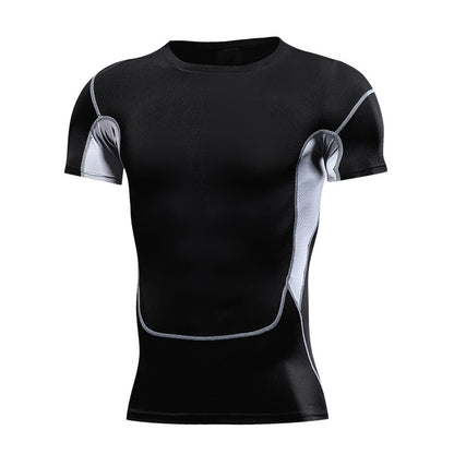 Men's Running Compression Tshirts Quick Dry Soccer Jersey Fitness Tight Sportswear Gym Sport Short Sleeve Shirt Breathable
