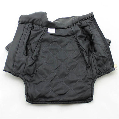 Casaco de Cachorro Padrão Águia Gloriosa Jaqueta de Couro PU Macio Impermeável para Exterior Roupas da Moda para Cães Pequenos (XXS-XXL)