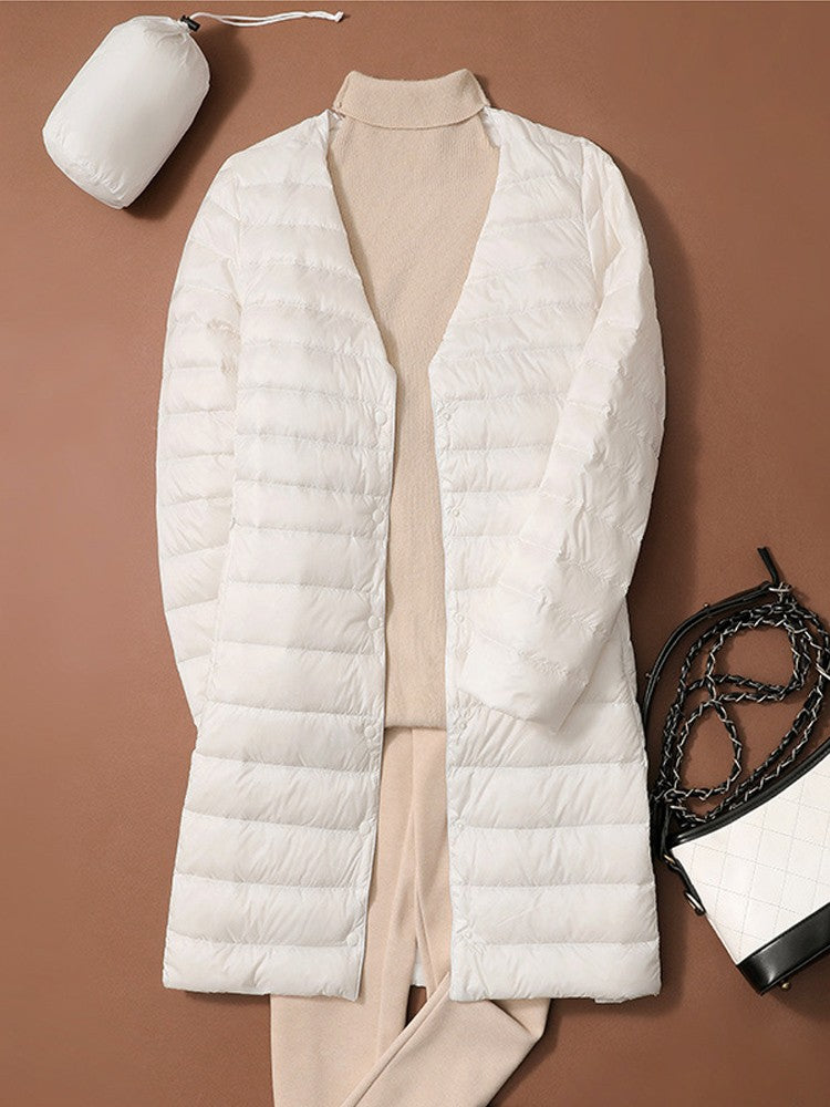 S/M Women Winter Coats 2024 New Autumn Winter O-Neck Female Thin Duck Down Jackets Portable Windproof Puffer Parkas 0-10?