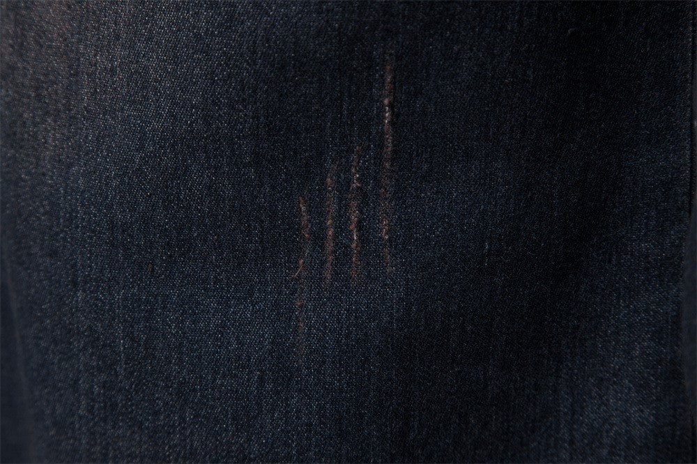 Men's casual solid - color long - sleeve denim shirt, a fashionable and versatile breathable cotton coat.