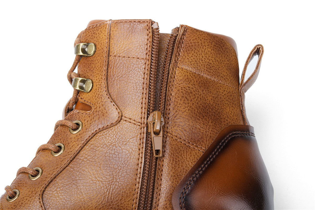 Botas masculinas retrô 2023, tamanhos 39-45, estilo confortável, de couro, para a primavera