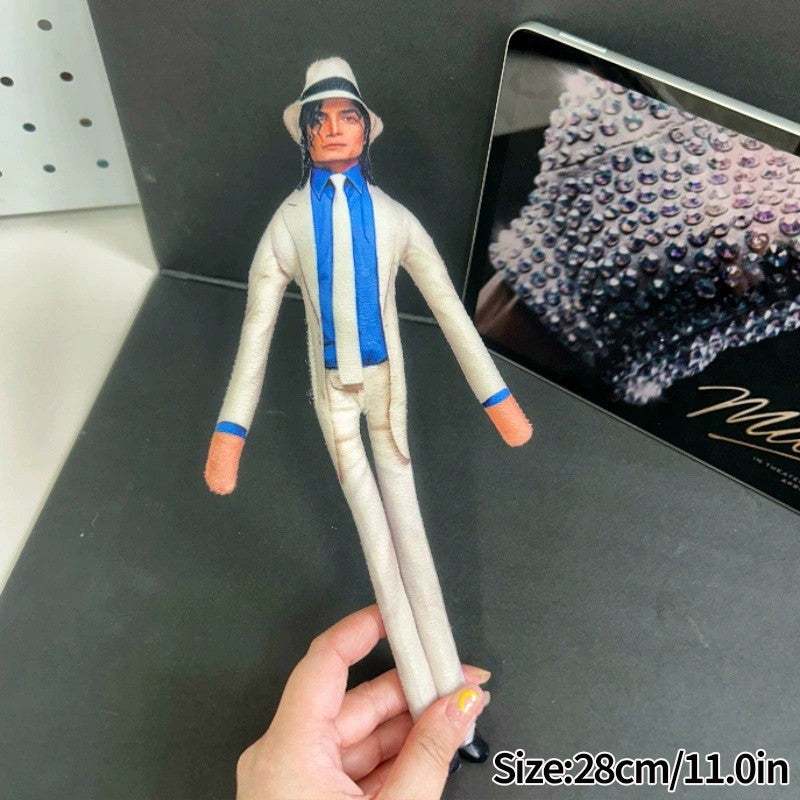 Abstract Michael Jackson Figure Creative Rat Jerky Doll Stuffed Ornament Bendable Rat Jerky Figurine Props Laoshu Gan Doll