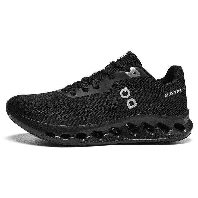 Men's Cushioned Running Shoes Energy Return Breathable Knit Arch Support Shock Absorption Marathon Women Casual Sneakers