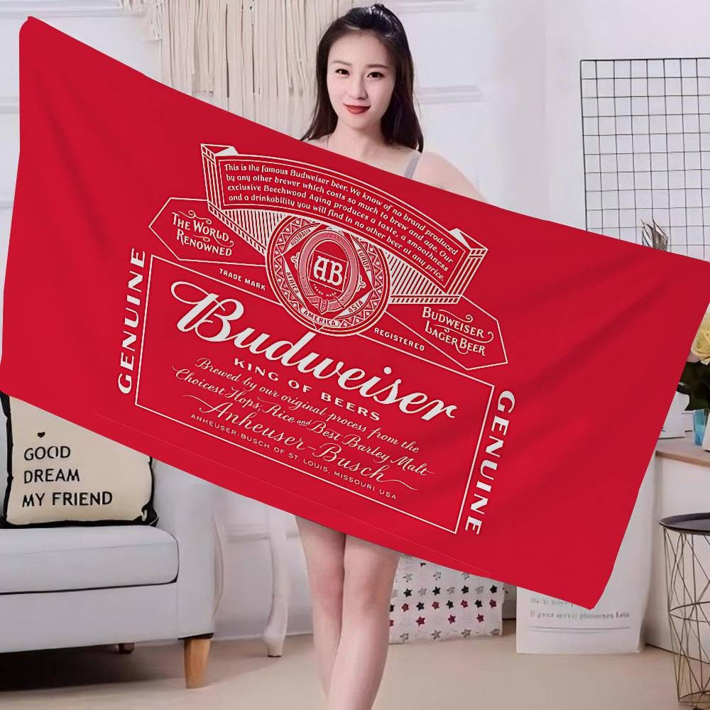 King Of Beer B-Budweiser Big Microfiber Beach Towels Quick Dry Towel Sand Beach Towels Pool Towel For Travel Swim Pool Yoga