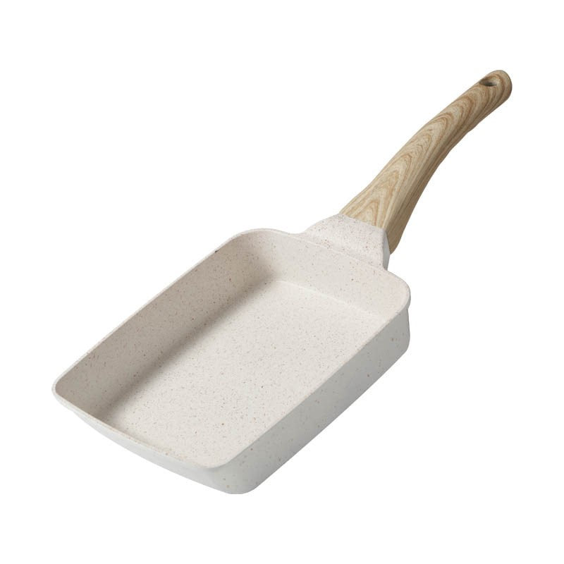 Japanese Omelette Pan Tamagoyaki Egg Pan Nonstick Egg Frying Pan Rectangle Steak Frying Pan with Detachable Scalding Handle