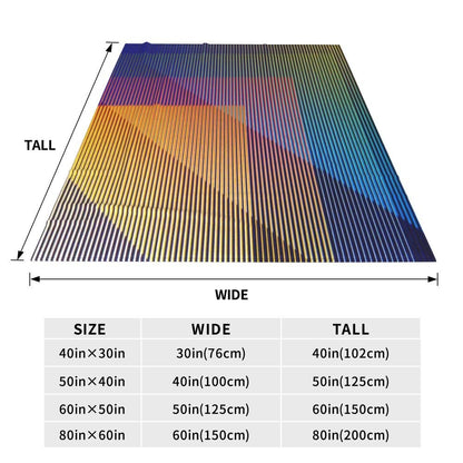 Carlos Cruz-Diez Blanket Soft Warm Flannel Throw Blanket Bedspread for Bed Living room Picnic Travel Home Couch