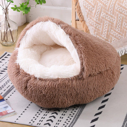 Cama Redonda para Cães, Quente de Inverno, Cama de Gato de Pelúcia, Cesto para Cães Lavável, Cama de Estimação para Cães de Pequeno, Médio e Grande Porte, Sofá para Gatos
