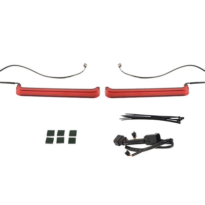 Luzes de Seta para Alforje de Moto Tracer com Luz de Fluxo Âmbar para Harley CVO Street Glide FLTRXSE 2023.5-2025 FLHX
