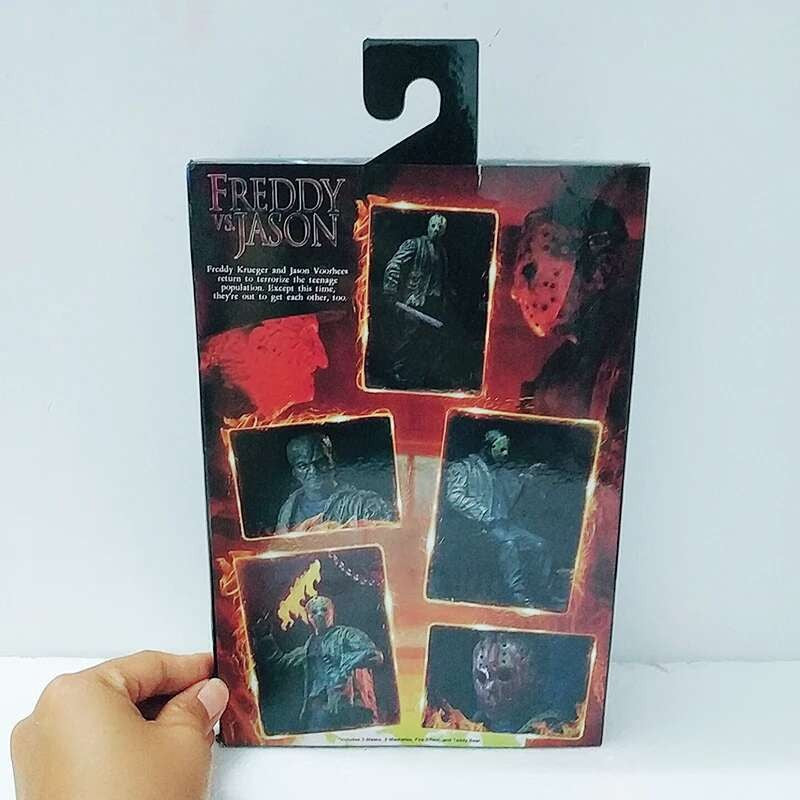O 13º Brinquedo de Figuras NECA Sexta-Feira 13 Freddy Jason Voorhees Figura de Ação de Sangue Modelo Colecionável do Jason Presentes de Natal Halloween