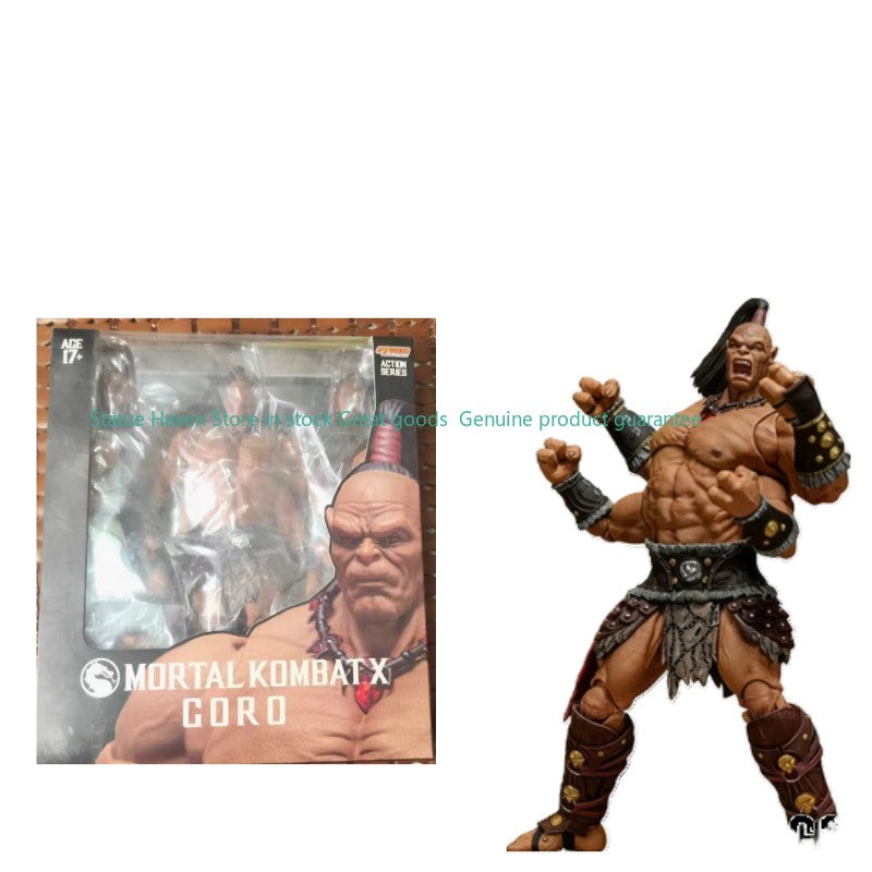 ?Em Estoque?Boneco de Ação Original GORO da Storm Collectibles Mortal Kombat Presente Brinquedo Modelo