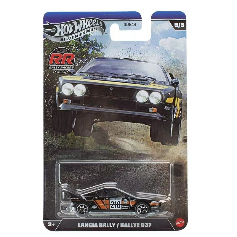 Authentic Hot Wheels Rally Car Gdg44 Boys' Toy 1/64 Diecast Audi Honda Ford Datsun Lancia Rally Model Vehicle Silver Series Gift 2026 New Original Model Vehicle