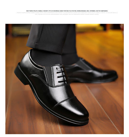 Mens Formal Leather Shoes Slip on Dress Wedding Casual Flats Luxury Walking Oxfords Office Work Zapatos Para Hombre Plus Size