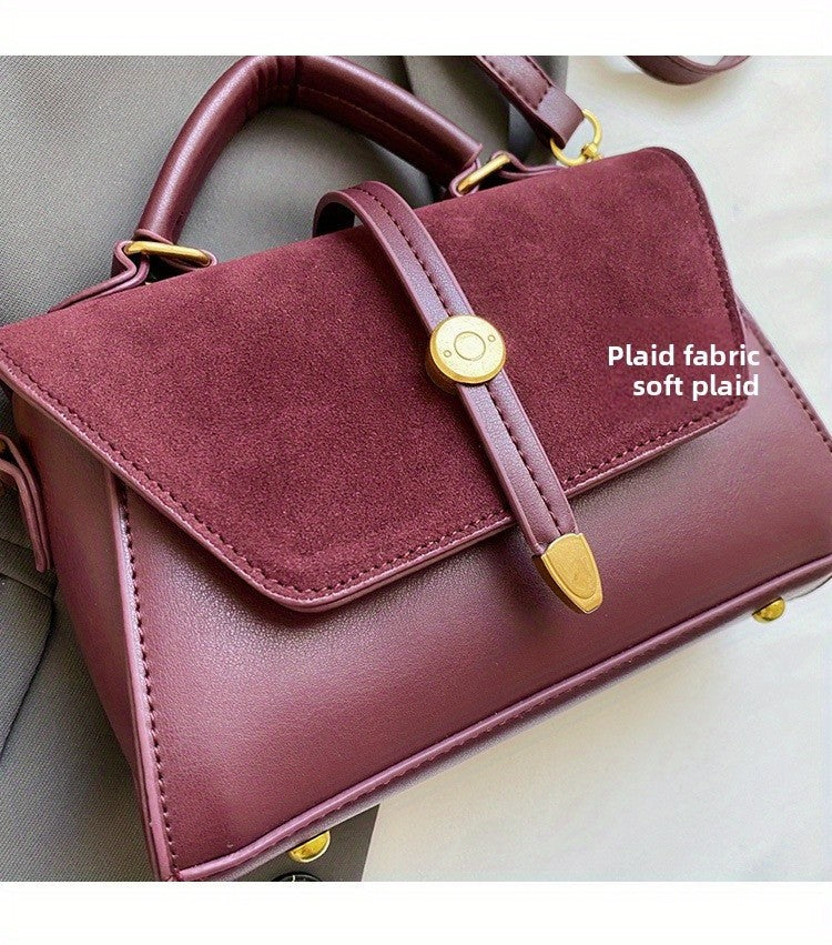 Crossbody Bags Elegant Handbag with Adjustable Strap Golden-Tone Hardware and Flap Closure Trendy Crossbody Bag for Women