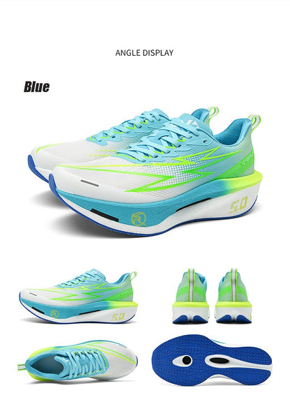 5.0 MIX Carbon Plate Running Shoes for Men and Women Racing Marathon Stable Rebound Shock-absorbing Training Sneakers