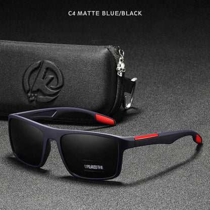 KDEAM Rectangular Ultra Light TR90 Sunglasses Men Polarized Wholesale