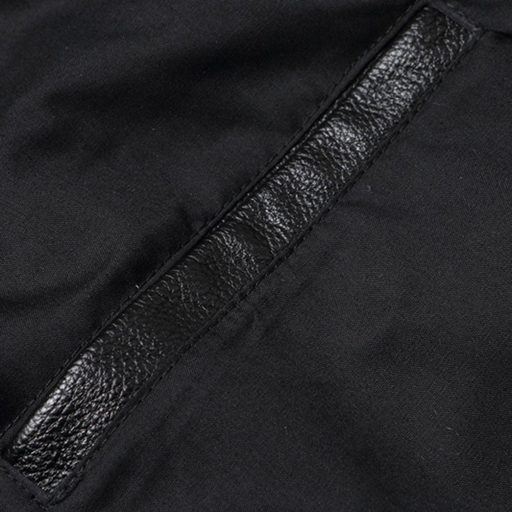 Men Imatition Leather Retro Stand Collar Jacket PunkStyle Coat Motorcycle Clothe