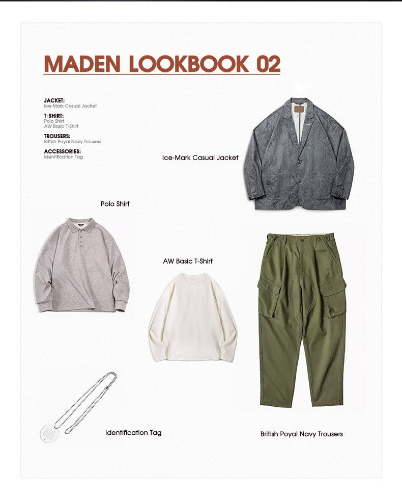 Maden New Casual Suit with Irregular Pattern Design Lapel Loose Blazers Cotton Jacket for Men's Spring and Autumn
