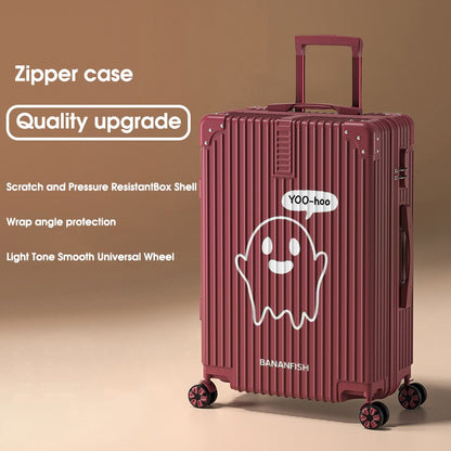 2025 New Suitcase ABS Durable Large Capacity Suitcase 20/22/24/26/28-inch Men's Carry-on Roller Suitcase Travel Check-in Case