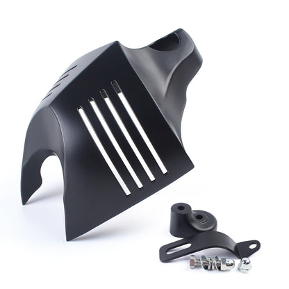 Mptprcycle Capa de buzina dupla preta Cowbell para Harley Big Twins V-Rods 1992-2020