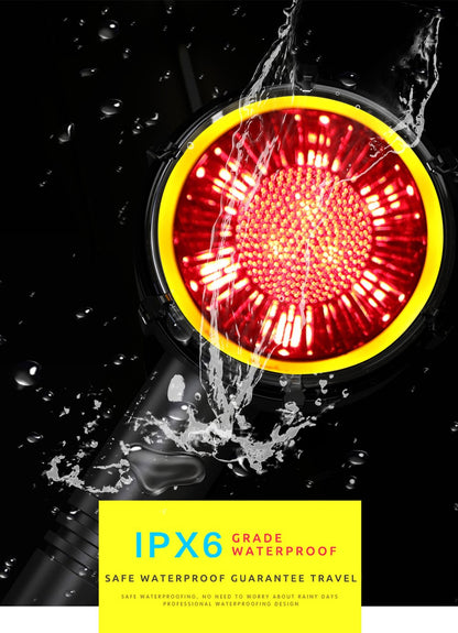 1 Par de Luzes LED de Seta Redondas Halo para Motocicleta, Duas Cores, DRL, Luz de Condução, Luz de Pisca Sequencial, Mini Indicador