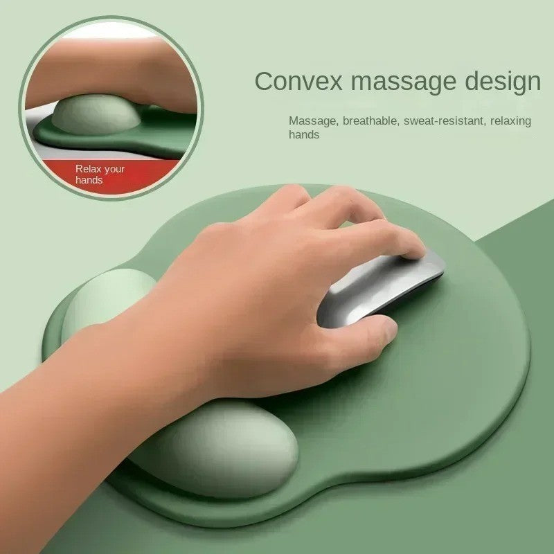 Mouse Pad com Suporte de Punho Gradiente, Tapete de Rato Antiderrapante, Mousepad Macio com Apoio de Punho, Mouse Pad de Silicone para Computador