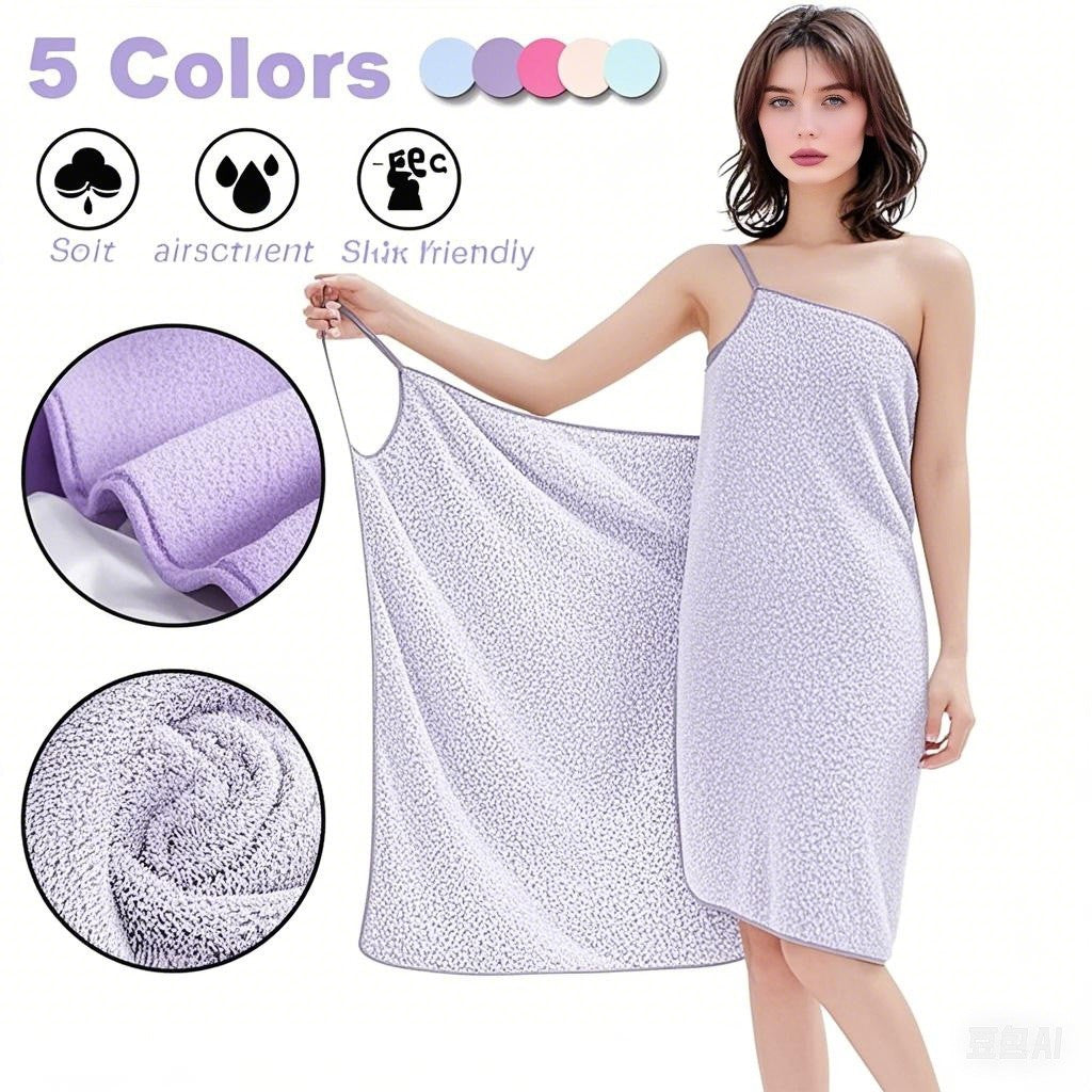 70X140cm Super Soft Quick Dry Wearable Bath Towel for Women Lightweight Absorbent Pool Yoga Travel Sport Accessories Beach Towel