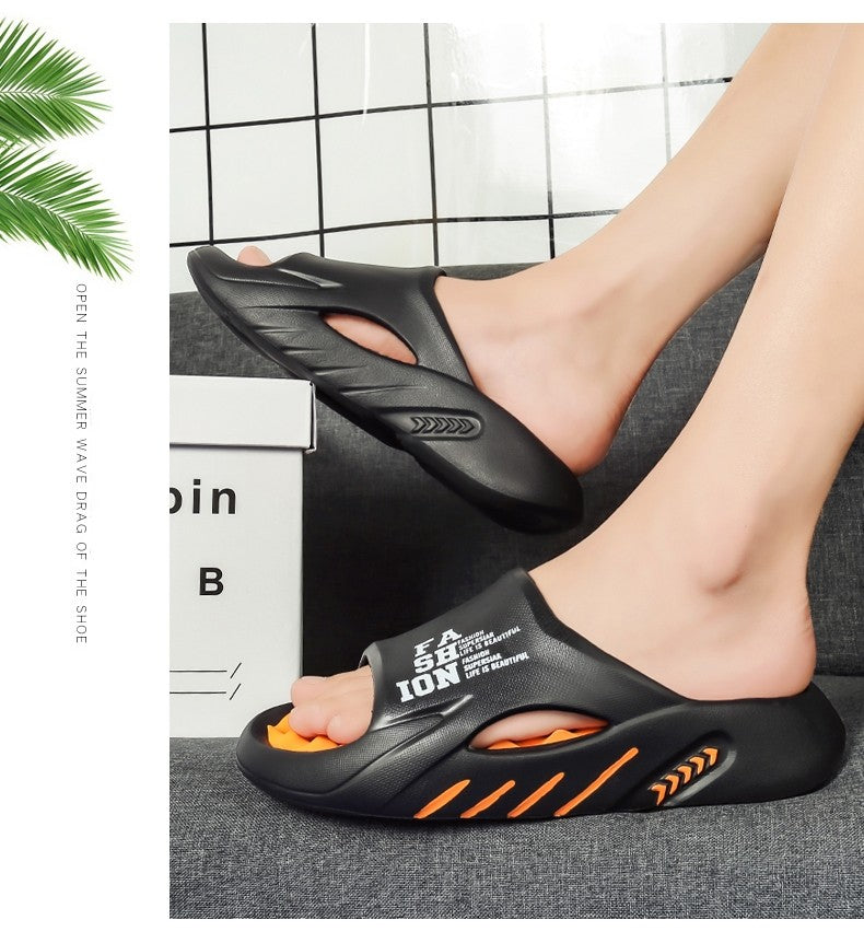 New Summer Man Massage Slippers 2023 Indoor Outdoor Sandals Beach Casual Shoes Soft Bottom Slippers Male Flip Flops Mens Sandals