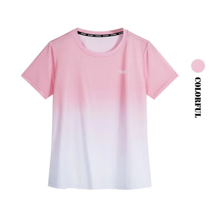 DRUR Women Running Set Quick Dry Loose Workout Outfit 2 Piece Tracksuit Summer Lightweight Gym Top Shorts Suit Badminton Apparel