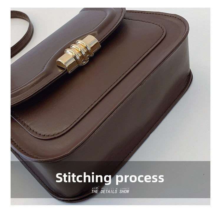 Latest Retro Crossbody Bag for Women High End Fashion Saddle Shoulder Handbag Unique Design