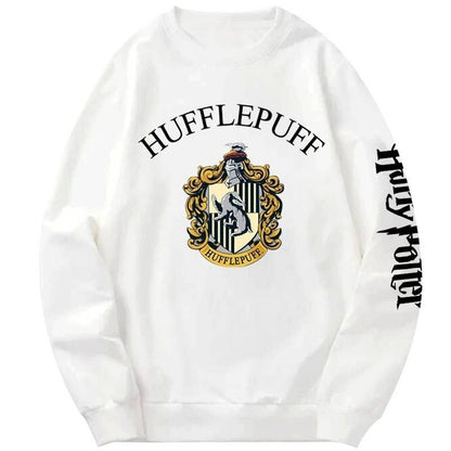 Harry Potter Co Branded Top for Students, College Style, Autumn and Winter Coat, Men's and Women's Loose Round Neck Hoodie