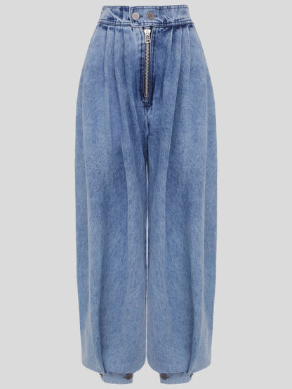 Harem Jeans Women High Waist Zipper Denim Loose Trousers Female Vintage Balloon Pants Ladies Casual Denim Pants