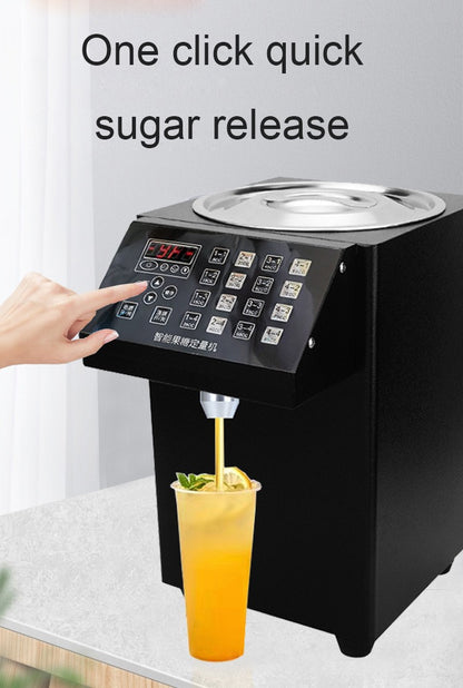 16 Grid Quantitative Fructose Filling Machine Bubble Milk Tea Shop Automatic Electric Syrup Sugar Dispenser Levulose Quantifier