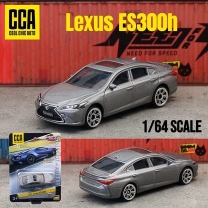 1/64 Leuxs ES300h Carrinho Modelo CCA MSZ 1:64 Veículo Fundido Miniatura Rodas Livres Coleção Adequado para Hot Wheels Presente Criança