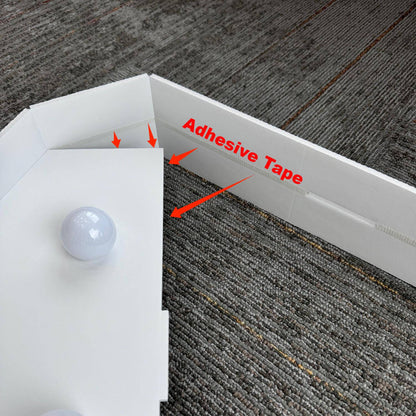 1/2 Pc 73cm/28.7inch Light Up Digital Marquee Frame White Lights KT Board Number 0-9 KT Board With Bracket Party Decorative