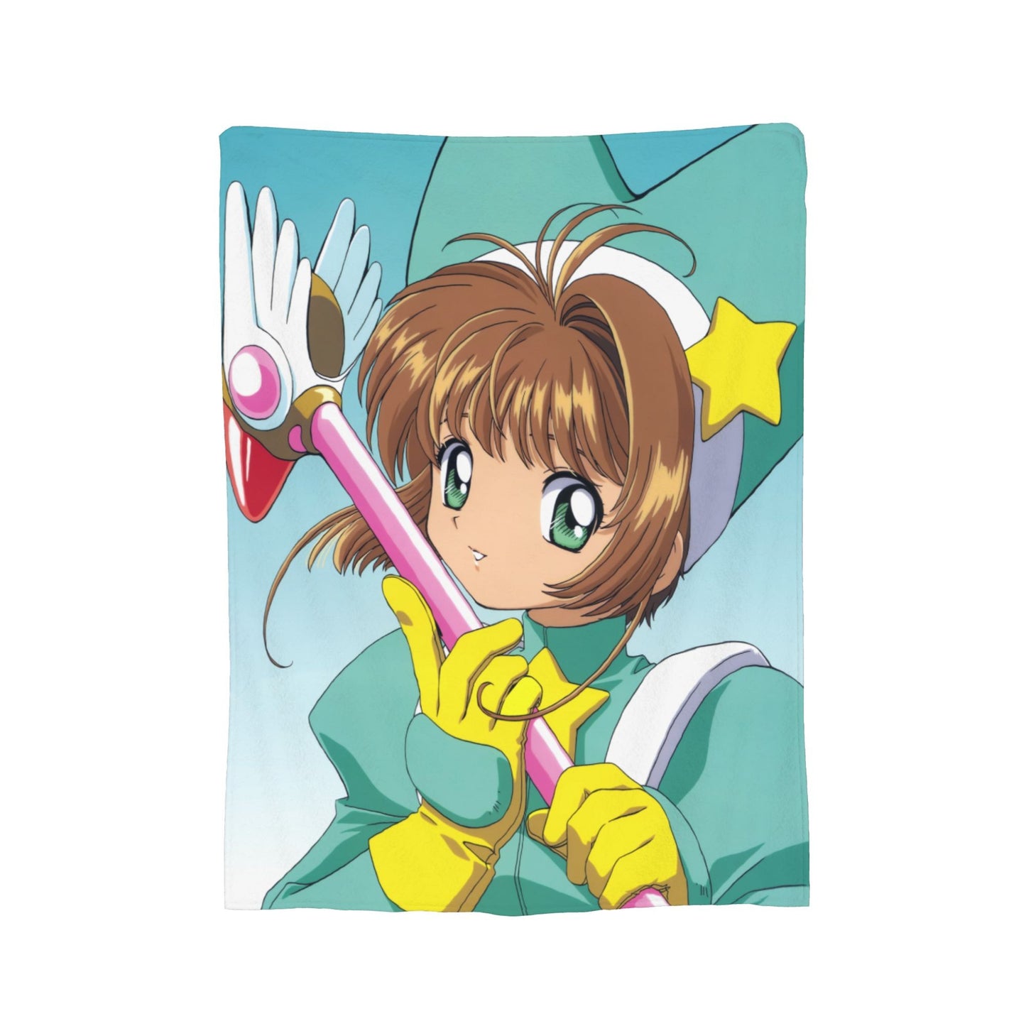 Anime Cardcaptor Sakura Cobertores Flanela Primavera/Outono Cobertor de Malha Super Quente Respirável para Cama Viagem Colcha
