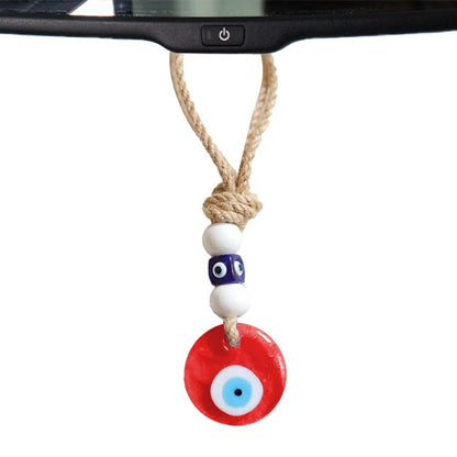 Ornamento Olho Grego Ornamento Olho Grego para Retrovisor de Carro Pingente Olho Grego Azul Turco Amuleto Olho Grego Decoração de Carro Sortuda