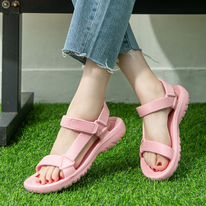 Womens Sandals Fashion Trend Anti-slip Wear-resistant Lightweoght EVA Flat Sandals for Women Outdoor Beach Shoes for Women