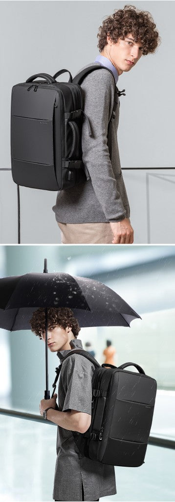 BANGE Mochila Expansível Masculina Impermeável Mochila para Notebook de 17.3 polegadas Masculina Grande Capacidade para Caminhada Viagem Mochilas Masculinas para Homens