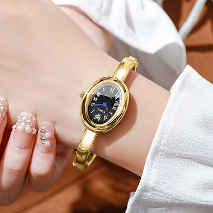 Elegant Oval Dial Women Bracelet Watch Fashion Ladies Quartz Wristwatch Reloj Mujer Girls Clock Gift