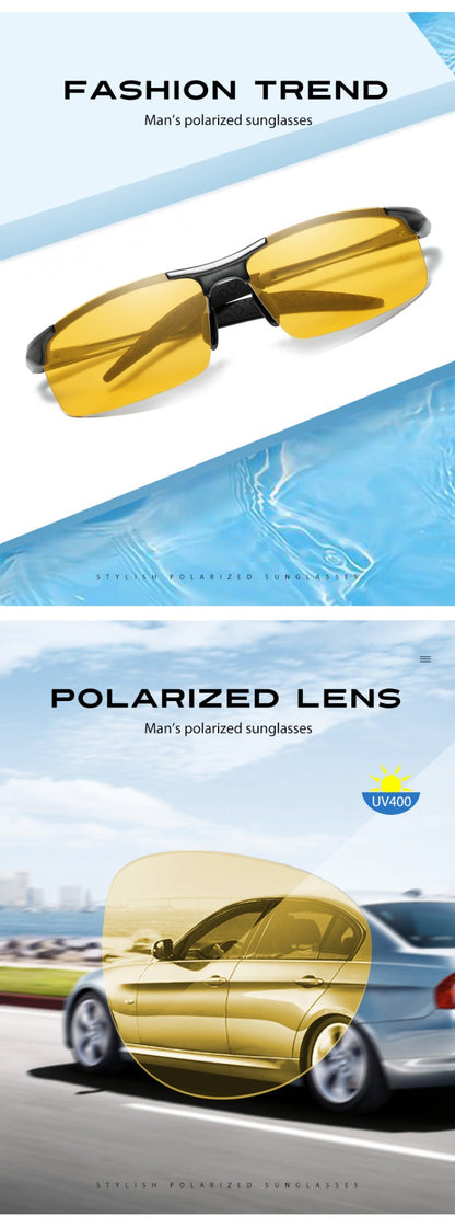 Top Anti-glare Day Night Vision Glasses For Driving Men Polarized Sunglasses Photochromic Driver Goggles Glasses zonnebril heren