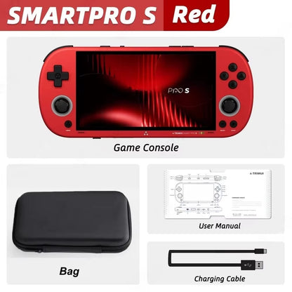 Trimui Smart Pro S Handheld Game Console 4.96'' IPS Screen Linux System Joystick RGB Lighting Retro Video Game Smartpros Gifts