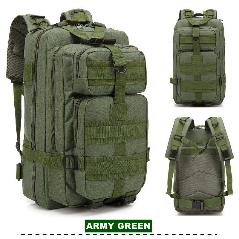 Mochila Tática Militar de 30L em Nylon 900D Impermeável para Esportes ao Ar Livre, Acampamento, Caminhada, Trekking, Pesca e Caça
